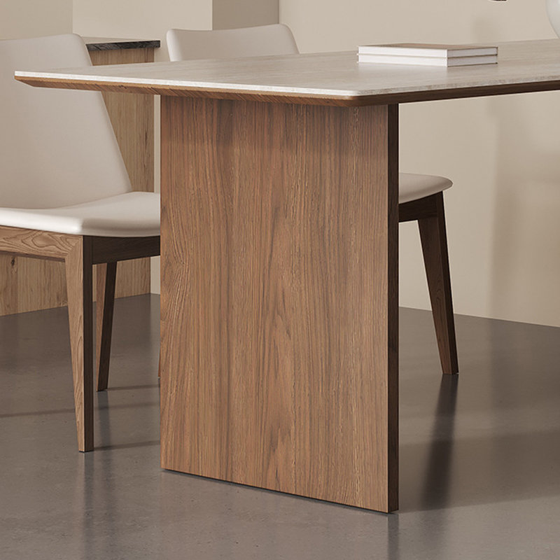 Simple rectangular dining table, 29.53"H x 70.87"L x 35.43"W