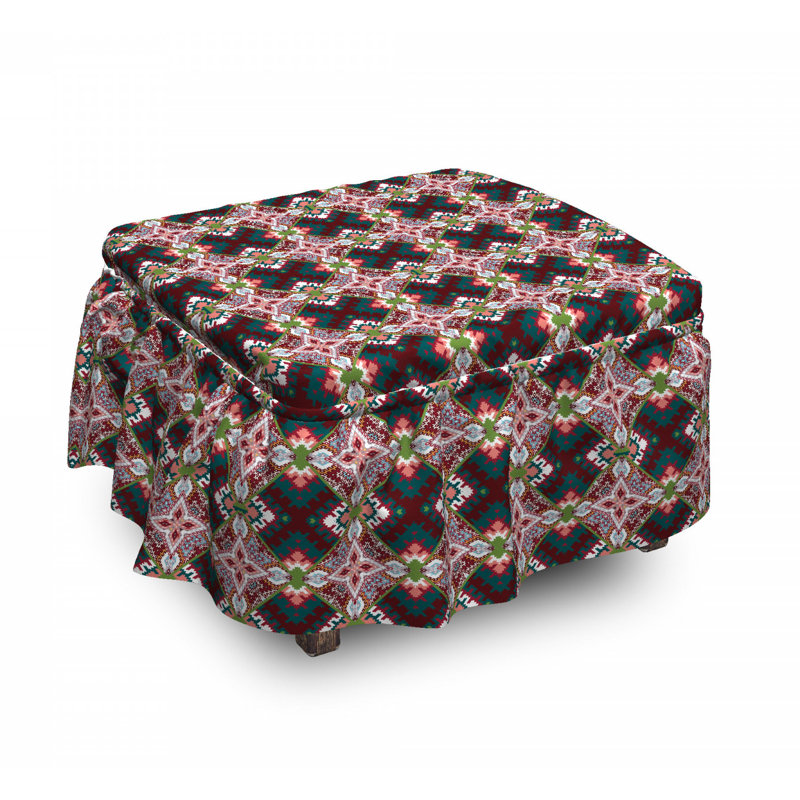 Housse pour repose-pieds abstrait tribal