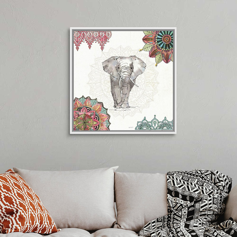 Reproduction d'art sur toile, H 32 po x l 32 po x P 2 po, Toile avec cadre blanc