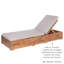 Anniki 200cm Long Reclining Acacia Single Chaise