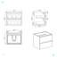 Meuble-lavabo mural 24 po avec lavabo-100166282