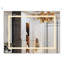 Miroir de salle de bain mural antibuée à intensité variable