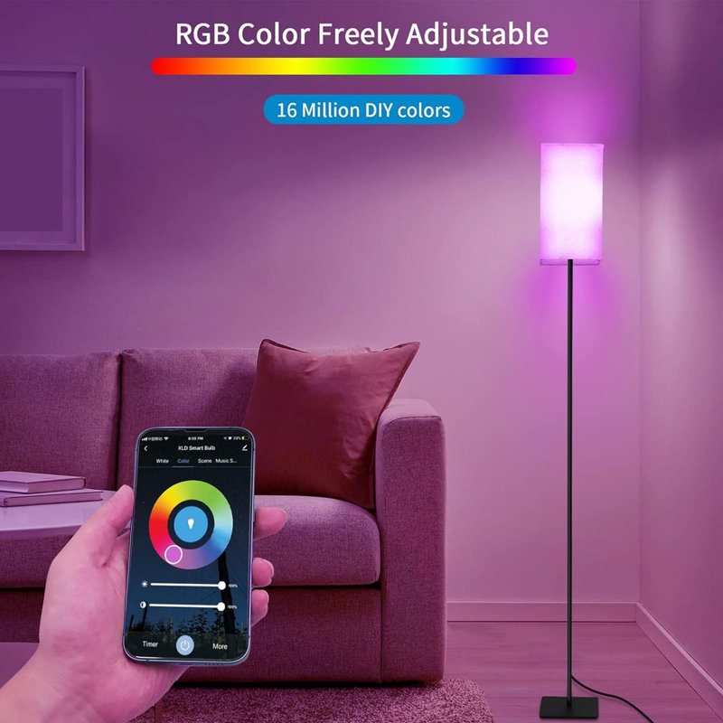  Lampe sur pied Rgb Led