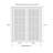 Quadro Frosted Glass Sliding Closet White Doors with Installation Hardware Kit-50039462