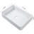 24" L x 16" W Ceramic Vessel Bathroom  Sink Rectangular Drop-in Vanity Sink-51893837