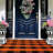 Cotton Buffalo Plaid Rug 3'X5' Orange And Black Checked Rug Washable Doormats Indoor Outdoor Rugs For Layered Front Door Mats, Porch, Kitchen, Farmhouse, Entryway-1160367055-1160367053-1160367052