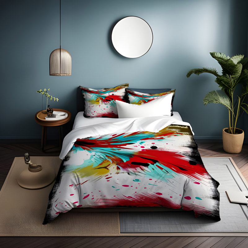 Abstract Duvet Cover, Queen Duvet Cover + 2 Queen Shams