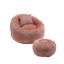 Fauteuil à billes rond avec repose-pieds-1828414011