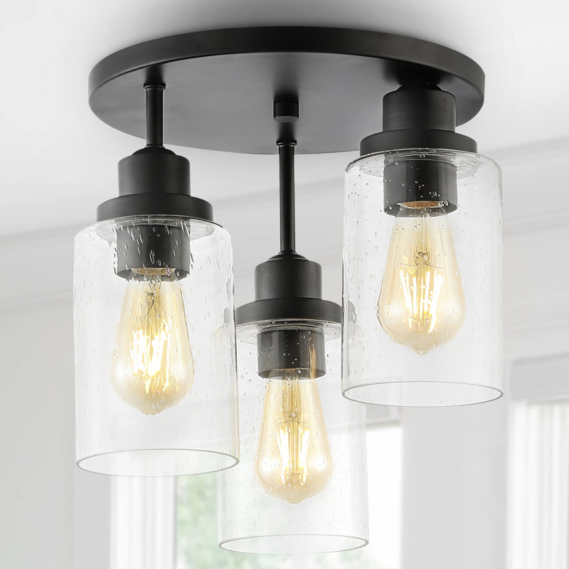 Plafonnier semi-encastré 3 lumières 12 po Ayva