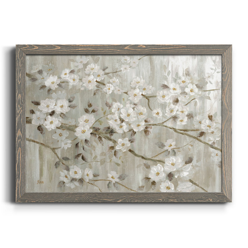 " Neutral Spring " Painting Print, Gray, 24" H x 18" W x 1.5" D