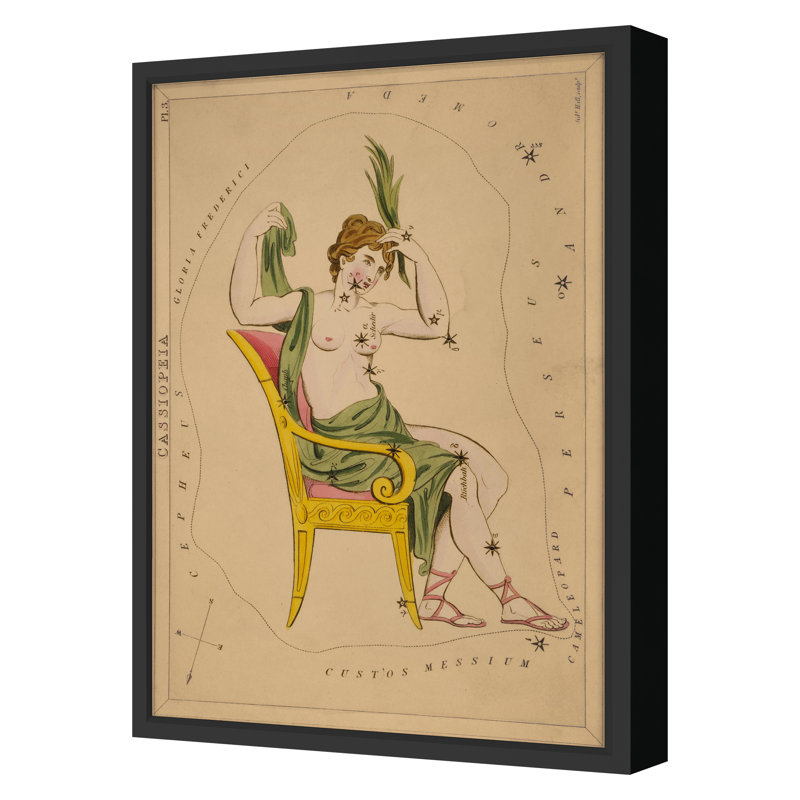 Cassiopeia Print by Grand Archives, 22" H x 16" W, Black Framed