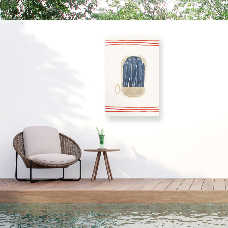 Yuyu Pont Sardines Outdoor  Canvas, H 12 po x l 19 po