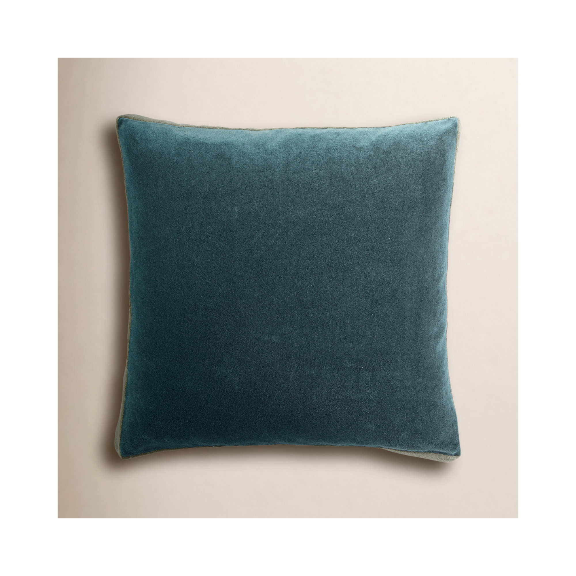 Brixen Cotton Throw Pillow, Pillow Cover Only - No Insert, Teal