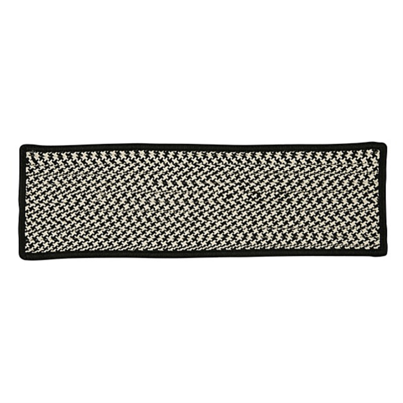 Tapis d'escalier Ashvith, Ensemble de 13, Noir