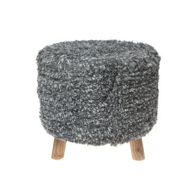 Pouf en bois tissé à la main