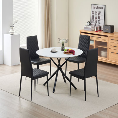 4 - Person Concrete Dining Set