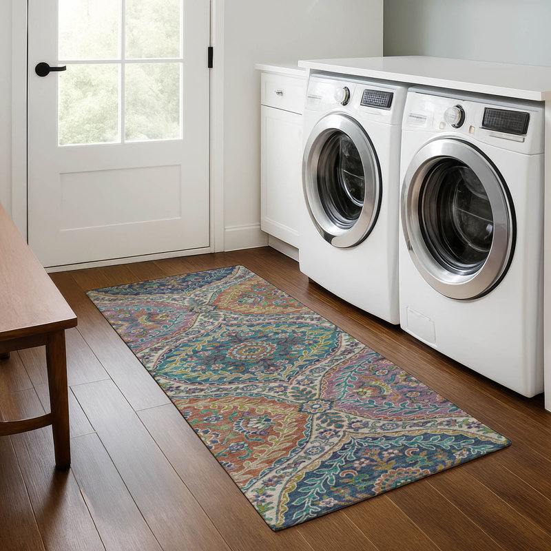 Premium Machine Washable  Panels Rug, Runner 2'3" x 7'6"