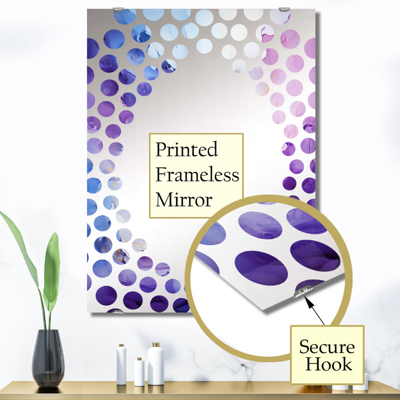Miroir mural Foner - Abstract Collages MIR137303, 40 po x 30 po