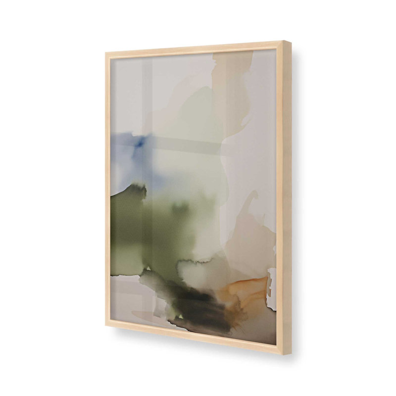 «Tranquil Eearth Reverie I», reproduction, Raw Maple Framed, H 25 po x l 19 po