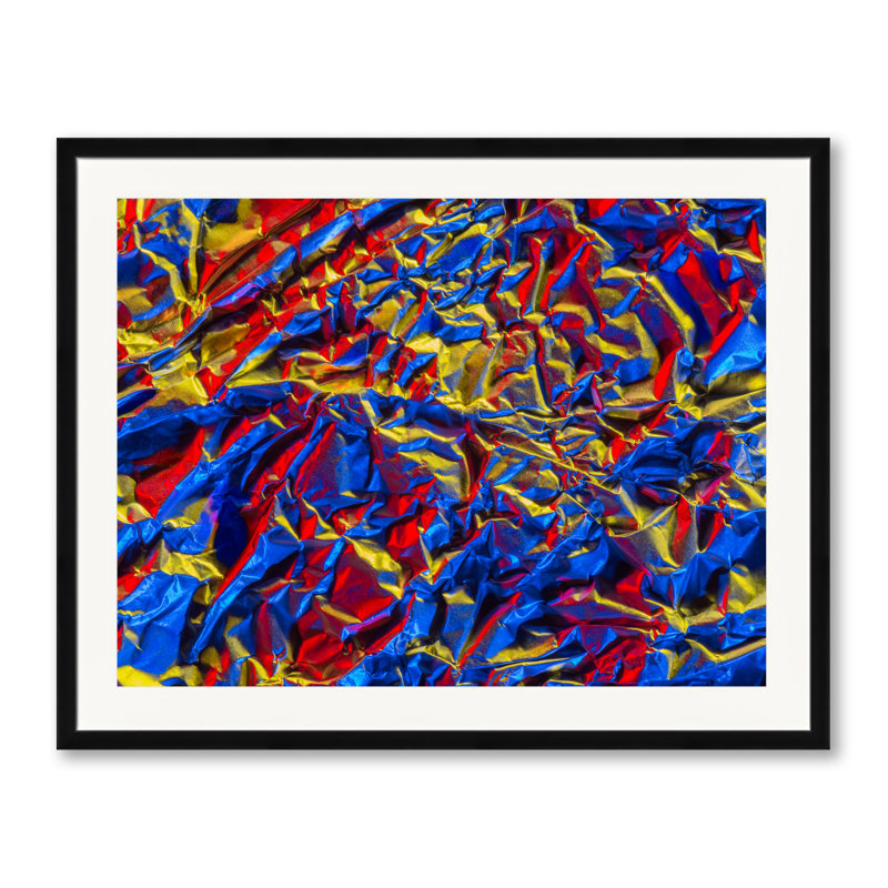Aluminium Foil Print by Philippe Monthoux, 24" H x 30" W, Black Framed Paper
