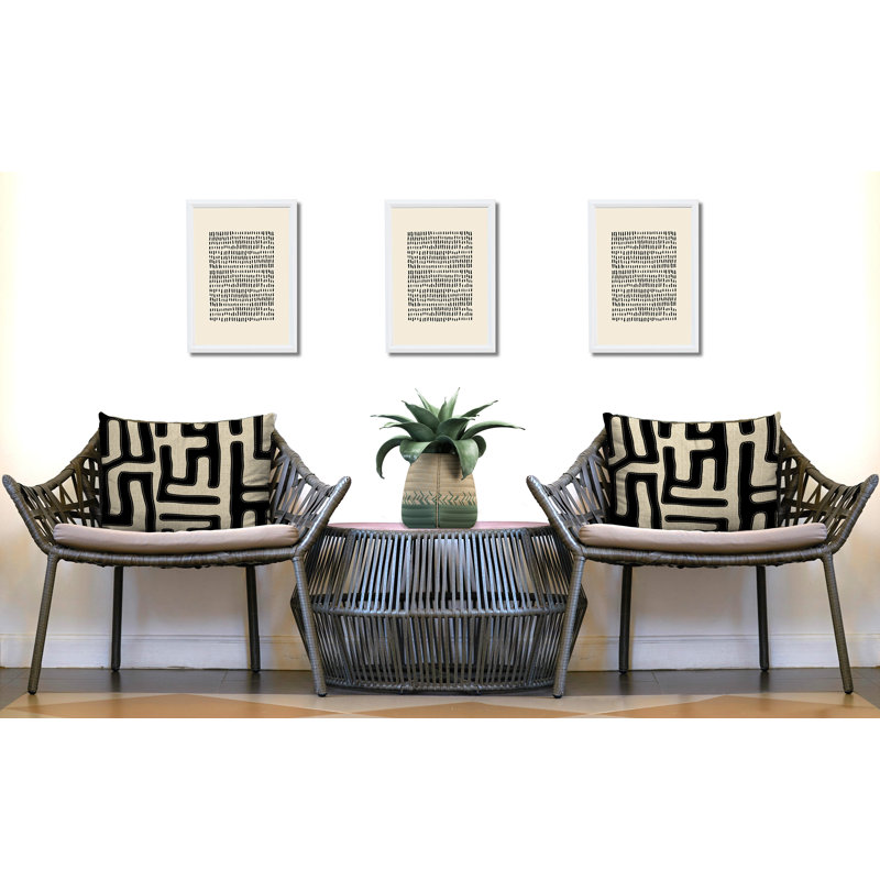 Oreiller réversible intérieur / extérieur Tiwa, 20 po x 14 po, Noir