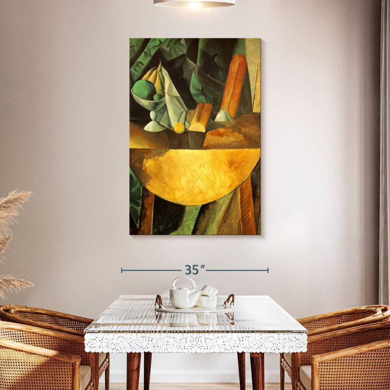 Avery Bread And Fruit Dish On A Table, 48" H x 32" W