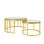 Ensemble de 2 lits gigognes ronds Bedworth avec cadre en métal-2144408506