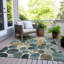 Tapis bleu sarcelle lavable à la machine intérieur / extérieur Xhevrie-1713185409