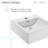 Voltaire 18 Square Ceramic Wall Mount Sink