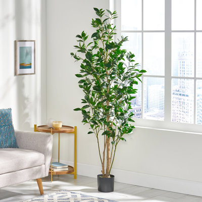 180Cm Artificial Tree - Transform Your Interior Swiftly For Easy Use 72.75"H X 29.03"W 24.42"D Flexible Iron Frame Plastic Leaves Decorate Home Easily With Convenient Display Versatile Faux Plant And