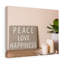 Peace Love Happiness - Wrapped Canvas Print-1102767421