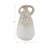 Vase Pottery Terracotta Handcrafted Look 18 Inch Ivory Tan for Home Office Bedroom Living Room.
