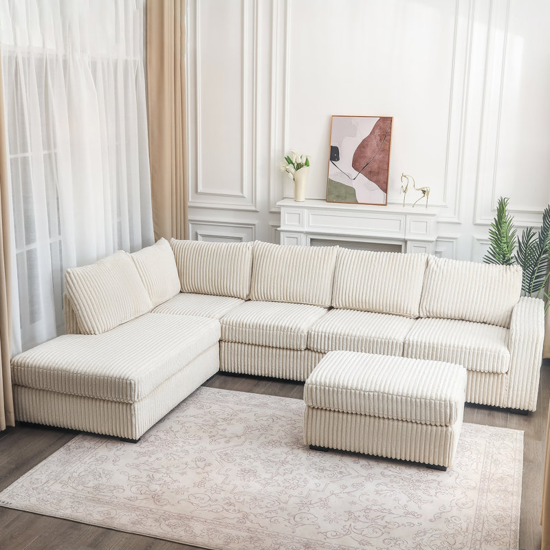Ensemble de canapé Modern Arm, Blanc