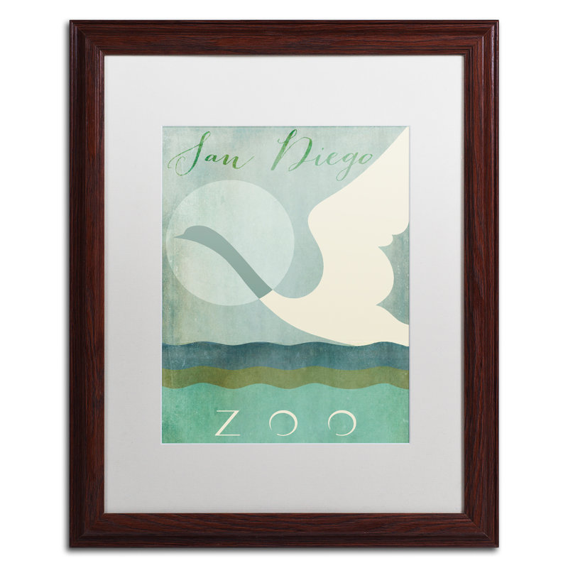 «Jadaya San Diego Zoo», impression encadrée, H 20 po x l 16 po x P 0,5 po, Brun, Blanc