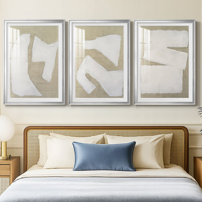 Lin Wabi Sabi I - reproduction sur mesure encadrée de qualité supérieure - 3 pièces