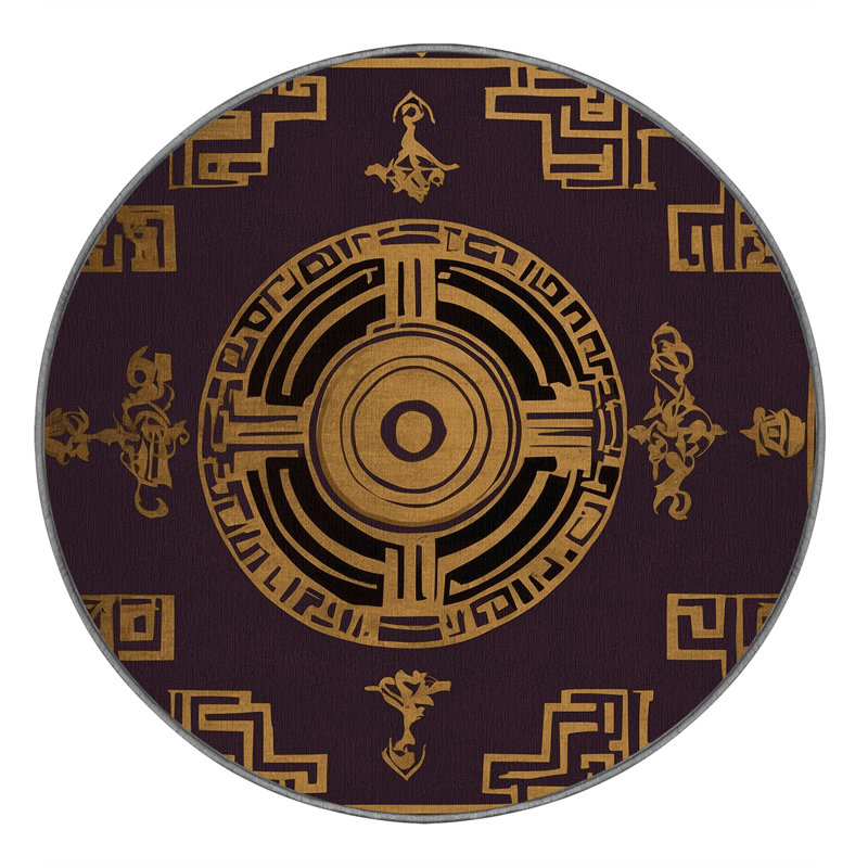 Renaissance Petal Rug, Round 8'