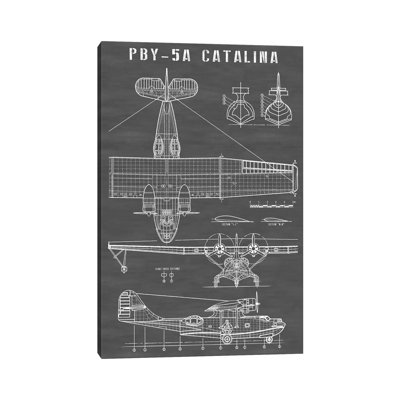 Action Blueprints - Wrapped Canvas Print