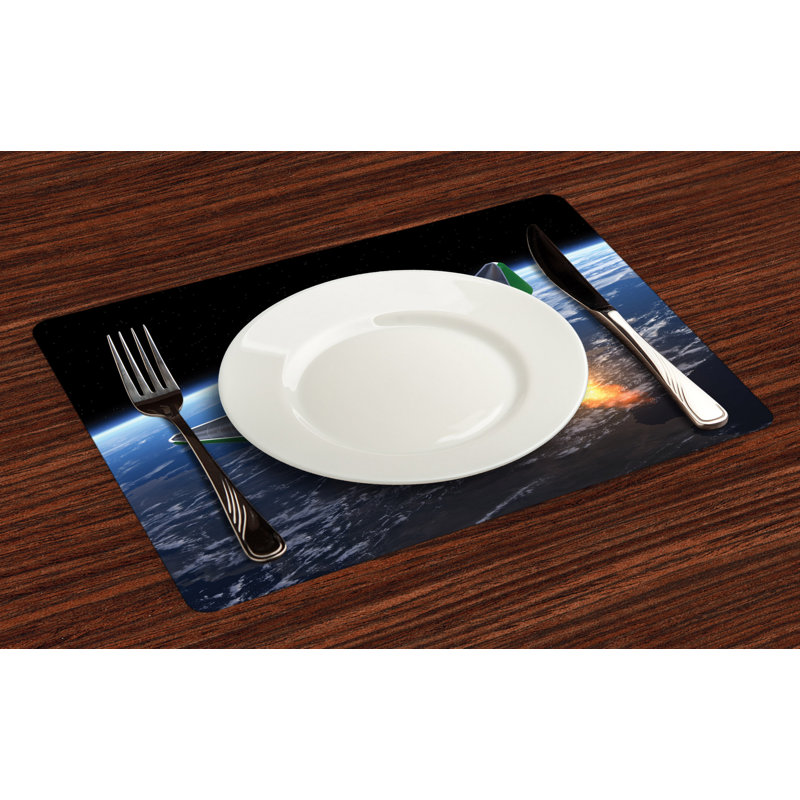 Polyester Abstract Rectangle Placemat