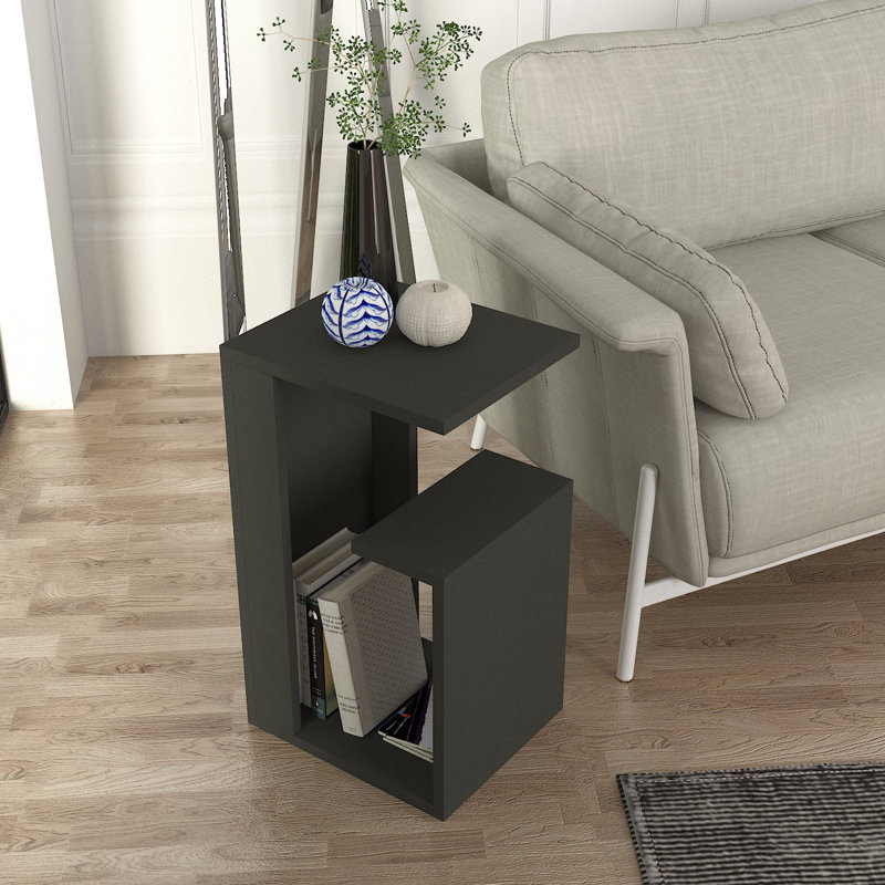 Table de bout Berga, Anthracite