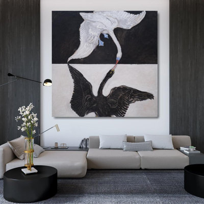 «Group Ix-Suw, the Swan, No. 1» par Hilma Af Klint - Art mural sur toile tendue avec châssis