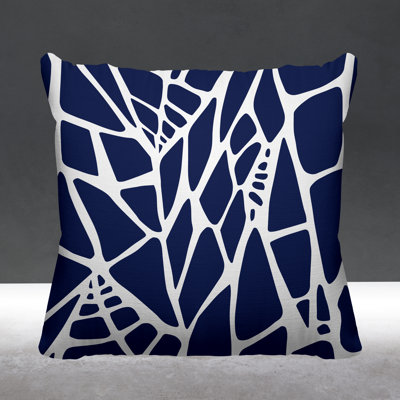 Rodman Abstract Outdoor Reversible Throw Pillow