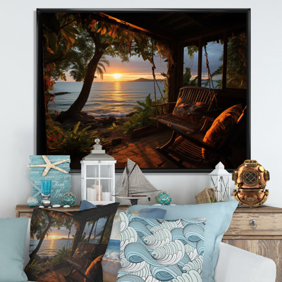 «Alisse Beach Tropical Vibes», impression sur toile