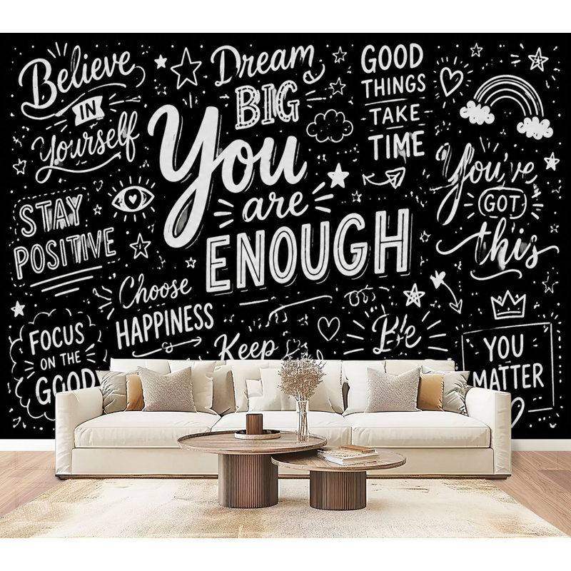 Papier peint auto-adhésif Peel and Stick Inspiration, 96" L x 69" W