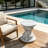Cement Outdoor Patio End Tables-340517689