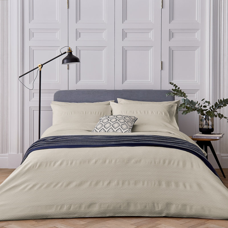 Kenza 263 TC Duvet Cover, Super King Duvet Cover, Carbon