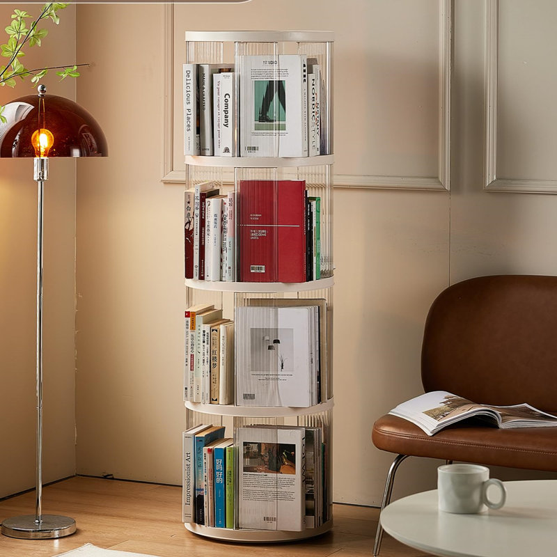 135.5cm H x 40.5cm W Plastic Corner Bookcase