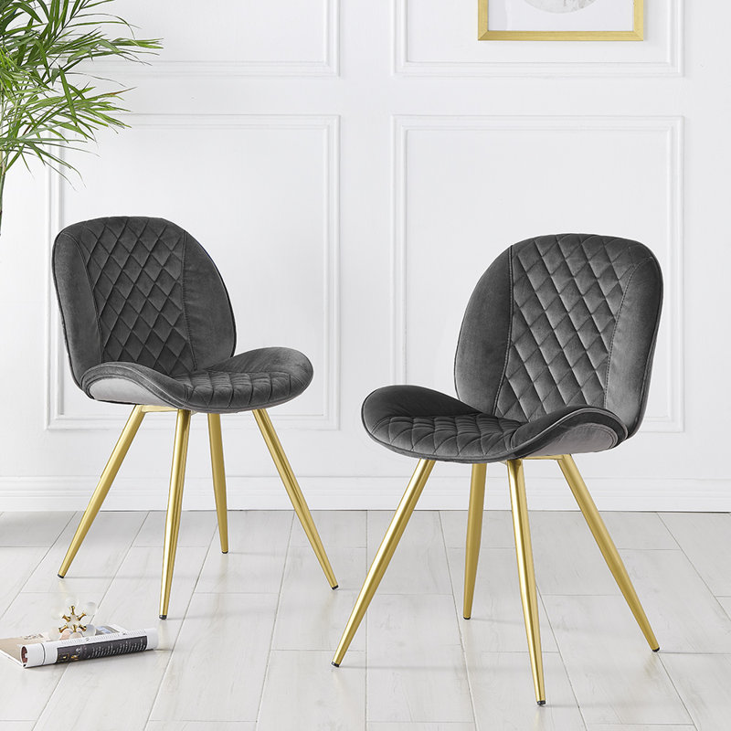Dash Upholstered Dining Chair, Grey