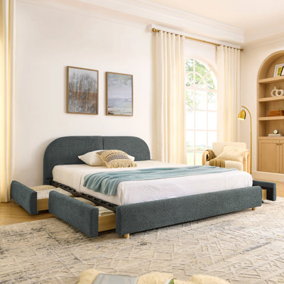 Base de lit tapissier grand