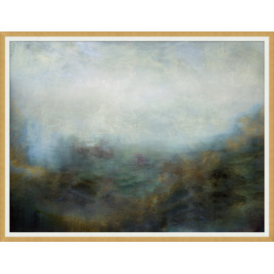 Wendover Art Group Into The Mist 2 - Picture Frame Painting On Paper In Brown;green;gray