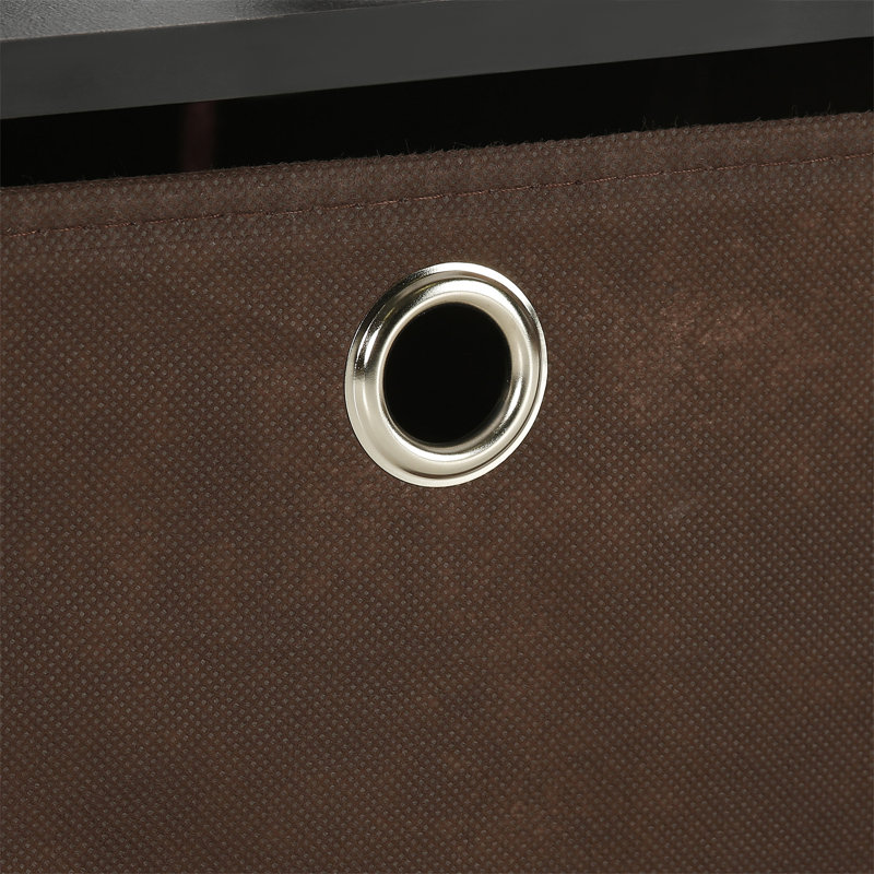 Crandell Side Table with Storage, Espresso